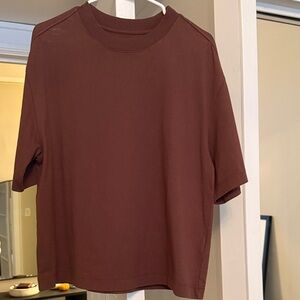 Everlane Women’s oversized Chocolate Brown Short Sleeve Tee Size XS